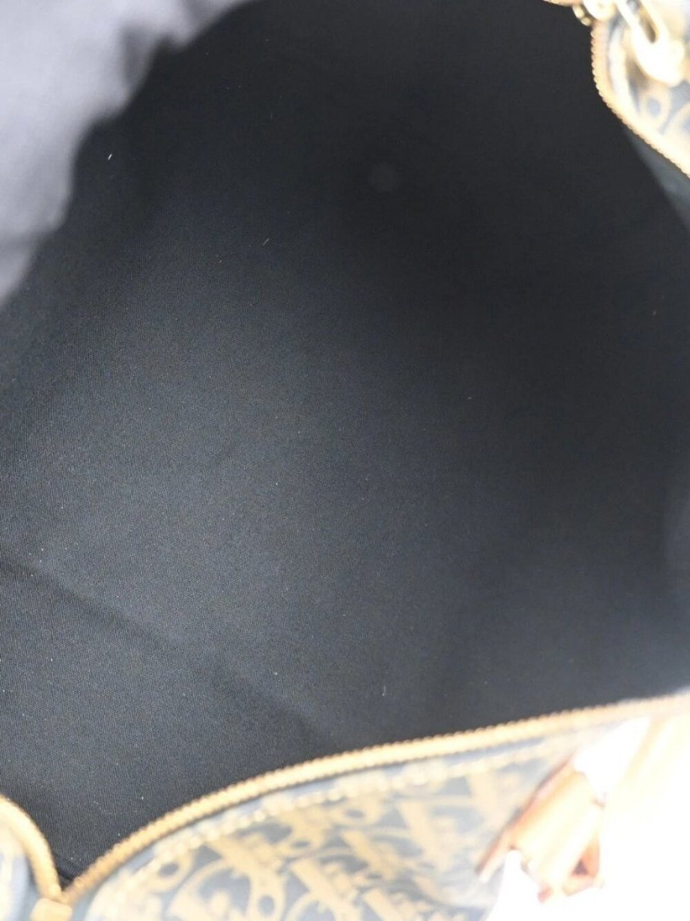 CHRISTIAN DIOR Trotter Boston Hand Bag PVC Leather Khaki BK GHW France 70MA499 - Picture 11 of 16